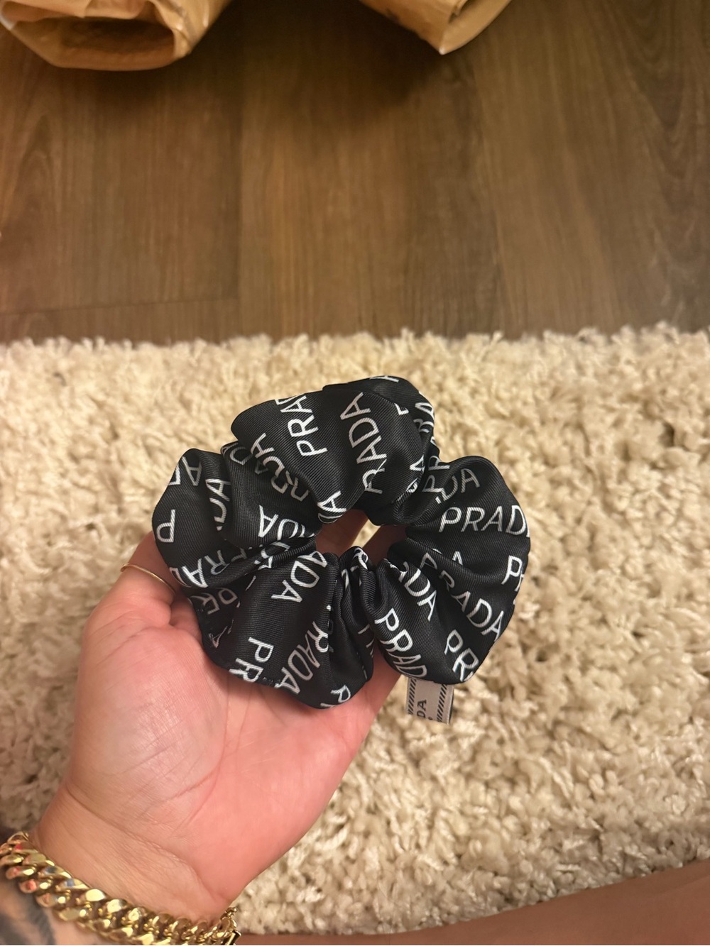 Prada Black gwp scrunchie
